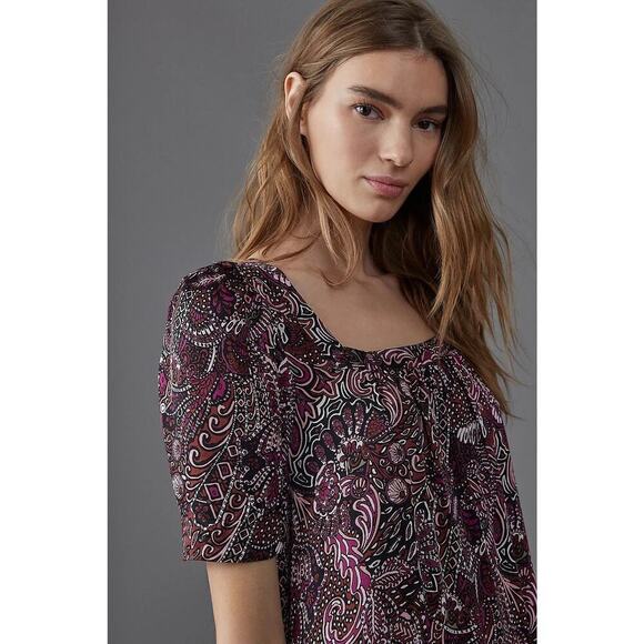 NWT Anthropologie Maeve Lisabetta Maxi Dress Size XS Petite Peasant - Picture 3 of 11